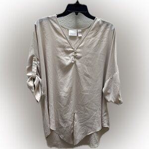 Chicos | Tie Front Blouse cream